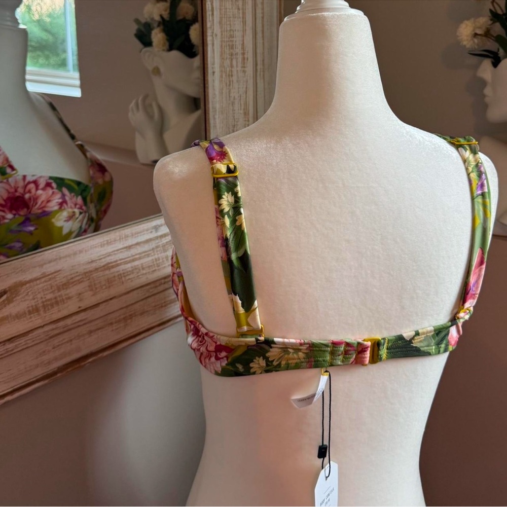 Express Women’s Size Large Body Contour‎ Tropical Floral Bikini Top - Picture 4 of 4